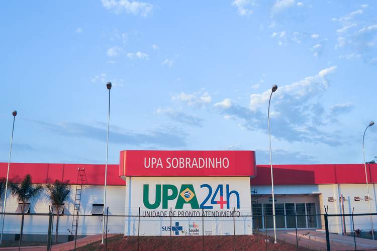 UPA de Sobradinho, no Distrito federal está isolada (Reprodução: Correio Braziliense)