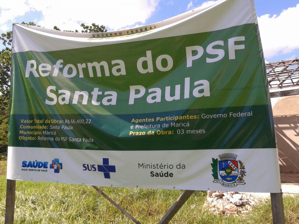 Posto de Saúde em Santa Paula está com obras paralisadas desde 2013