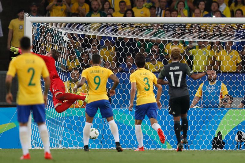 Rio de Janeiro - Brasil e Alemanha disputam a medalha de ouro no futebol masculino (Fernando Frazão/Agência Brasil)
