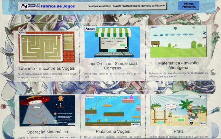 São Gonçalo cria jogos educativos na internet