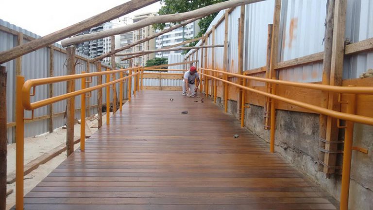 rampa praia acessivel