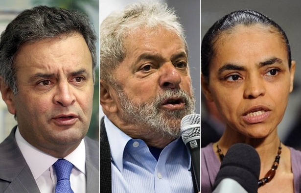 Lula, Aecio Marina