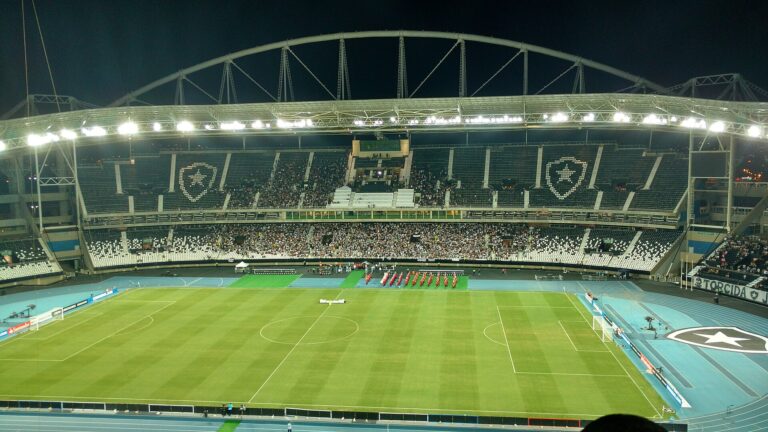 Vista do Estádio Nilton Santos, o Engenhão, no Engenho de Dentro, Zona Norte do Rio, palco de Vasco x Flamengo